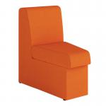 Wave Contemporary Modular Fabric Low Back Sofa - Concave - Orange BSF/O300/OG