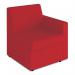 Wave Contemporary Modular Fabric Low Back Sofa - Left Hand Arm - Red BSF/O500/RB