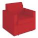 Wave Contemporary Modular Fabric Low Back Sofa - Armchair - Red BSF/O600/RB