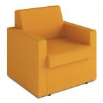 Wave Contemporary Modular Fabric Low Back Sofa - Armchair - Yellow BSF/O600/YL