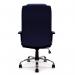 Westminster High Back Leather Faced Executive Armchair with Integral Headrest and Chrome Base - Blue DPA2008ATG/LBL