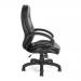 Dawson Stylish High Back Leather Effect Executive Armchair - Black DPA605ATG/PU