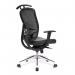 Freedom High Back Mesh Executive Armchair with Coat Hanger and Chrome Base - Black DPA80HBSY/ACH