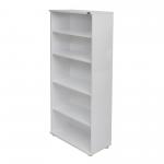 Aspire Book Case - 2000mm - 4 Shelf - White ET/BC/2000/WH
