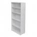 Aspire Book Case - 2000mm - 4 Shelf - White ET/BC/2000/WH
