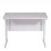 Aspire Rectangular Desk - 1000mm Wide - 600mm Deep - White Top - White Legs ET/SD/1000/WHWH