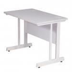 Aspire Rectangular Desk - 1200mm Wide - 800mm Deep - White Top - White Legs ET/SD/1200/WHWH