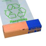 Acorn Bin Printed Recycling Bin Liner Clear Green (Pack of 50) 402573 NW33002