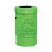 Acorn Cardboard Recycling Bin 60 Litre Green (5 Pack) 402565 NW33005