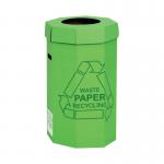 Acorn Cardboard Recycling Bin 60 Litre Green (5 Pack) 402565 NW33005