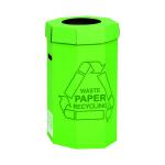 Acorn Cardboard Recycling Bin 60 Litre Green (Pack of 5) 402565 NW33005