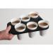 Acorn Vending Cup Tray Plastic 6 Cup Capacity Black DRINKTRAY NW44233