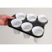 Acorn Vending Cup Tray Plastic 6 Cup Capacity Black DRINKTRAY NW44233