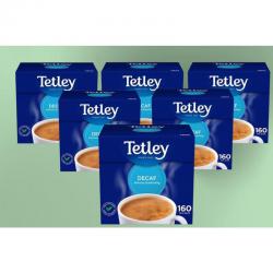 Tetley Decaffeinated Tea Bags 160s NWT002