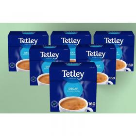 Tetley Decaffeinated Tea Bags 160s NWT002