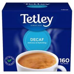Tetley Decaffeinated Tea Bags 160s NWT002