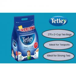 Tetley Original Two Cup Strong Tea Bags (Pack of 275) NWT005