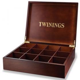 Twinings 12 Compartment Wooden Display Box (Empty) NWT034