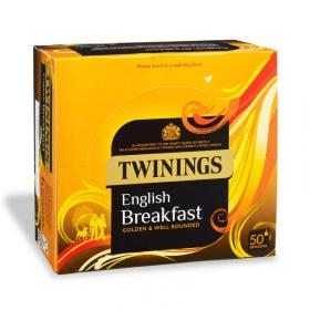 Twinings English Breakfast Enveloped 50s NWT038