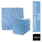 Janit-X Microfibre Cleaning Cloths Blue Pack 10s NWT040