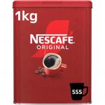 Nescafe Original Coffee Granules Tin 1kg Large 555 Cups NWT056