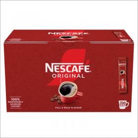 Nescafe One Cup Sticks Coffee Sachets (Pack of 200) New Smoother Taste NWT064