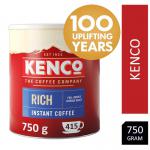 Kenco Rich Roast Instant Coffee 750g Tin 415 Cups - PACK (6) NWT069P