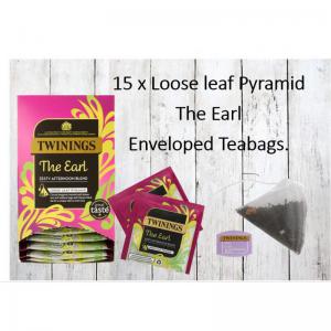 Twinings The Earl Zesty Afternoon Blend Pyramid Bags 15s NWT1018