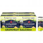 San Pellegrino Sparkling Grapefruit (Pompelmo) Cans 24x330ml NWT1029