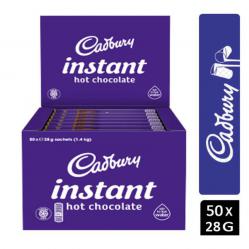 Cadbury Fairtrade Hot Chocolate Instant Sticks 28g (Pack of 50) NWT104