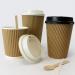 Belgravia 12oz Triple Walled Kraft Ripple Cups 25s - PACK (20) NWT1052P