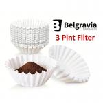 Belgravia White 3 Pint Fluted Filter Papers 500s - PACK (12) NWT1057P