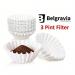 Belgravia White 3 Pint Fluted Filter Papers 500s - PACK (12) NWT1057P