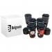 Belgravia 16oz Triple Walled Paper Red & Black Ripple Cups 25s NWT1061