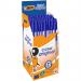 Bic Cristal Original Ballpoint Medium Blue Pens 50s - PACK (20) NWT1076P