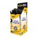 Bic Cristal Ballpoint Pen 1.0mm Tip 0.32mm Line Black (Pack 50) - 8373632 - PACK (20) NWT1077P