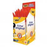 Bic Cristal Ballpoint Pen Medium Red (Pack of 50) 837361 NWT1078