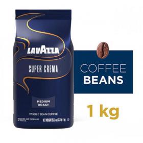 Lavazza Super Crema Whole Bean Espresso Coffee 1kg NWT1090