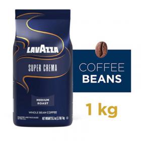 Lavazza Super Crema Whole Bean Espresso Coffee 1kg - PACK (6) NWT1090P