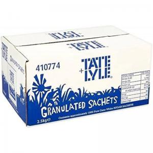 Tate  Lyle White Sugar Sachets Pack of 1000 NWT111