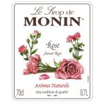 Monin Rose Coffee Syrup 700ml (Glass) NWT1114