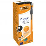 Bic Orange Barrel Original Fine Tip Ballpoint Black Pens 20s NWT1254
