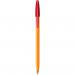 Bic Orange Barrel Original Fine Tip Ballpoint Red Pens 20s NWT1255