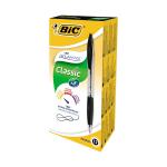 Bic Atlantis Retractable Ballpoint Medium Black Pens 12s - PACK (18) NWT1257P