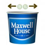 Kenco In-Cup Maxwell House White 25s 76mm Paper Cups NWT1263