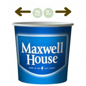 Kenco In-Cup Maxwell House White 25s 76mm Paper Cups NWT1263