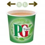 Kenco In-Cup PG Tips White 25s 76mm Paper Cups NWT1264