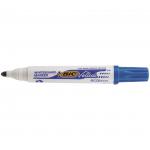 The image shows a pack of 24 Bic Velleda 1701 Blue Whiteboard Markers, with each pen featuring the Bic logo and a sturdy whiteboard tip. The pack is brand new and sealed, ready for use in writing and drawing on whiteboards.