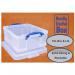 Really Useful Clear Plastic Storage Box 18 Litre NWT1325