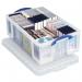 Really Useful Clear Plastic Storage Box 50 Litre NWT1327
